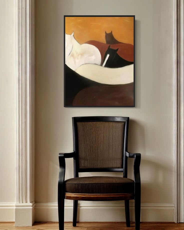Abstract Horse Figures Wall Art