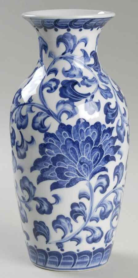 Elegant Blue & White Porcelain Vase