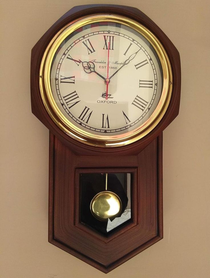 Classic Wood Pendulum Wall Clock