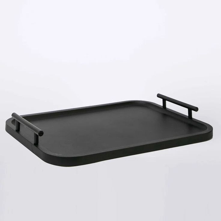 Minimalist Matte Black Serving Tray
